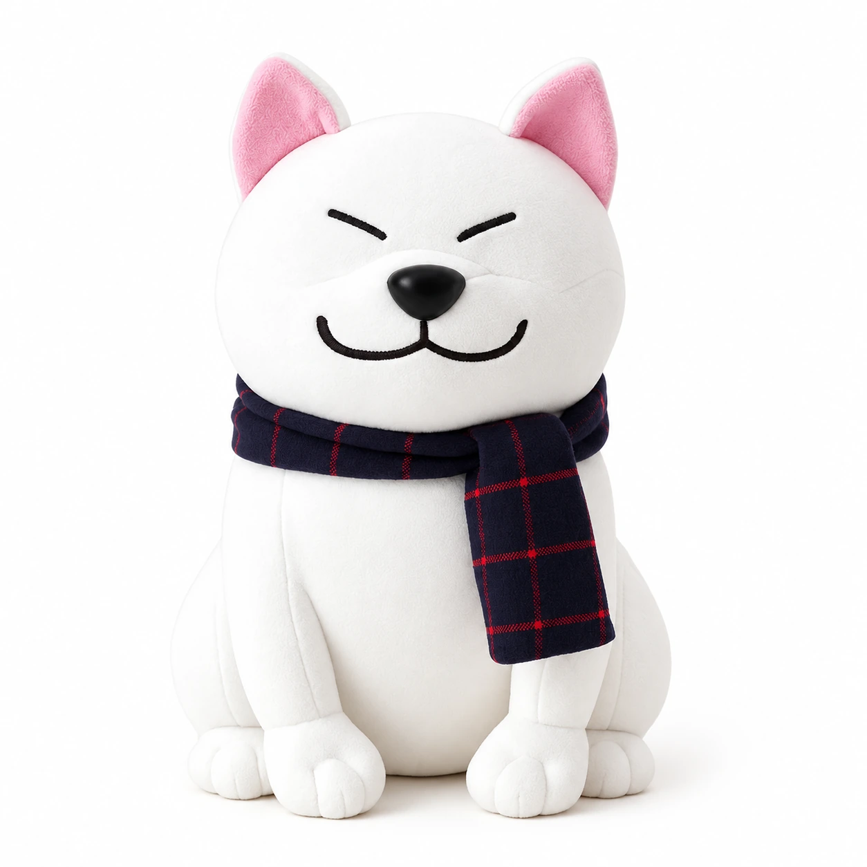 Peluche Shiba content avec écharpe