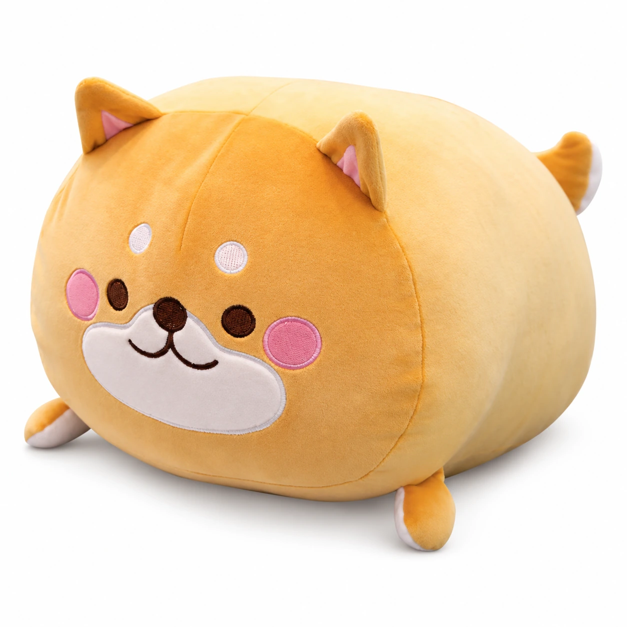 Peluche Shiba joues rouges